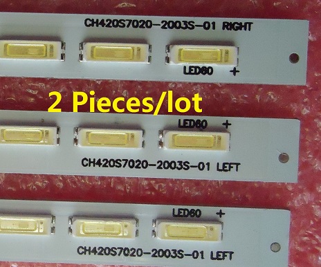 LED for SAMSUNG 2012CHA420 7020 60 LEFT RIGHT REV1.1 CH420S7020-2003S-01 60LED 542MM 2 Pieces/lot