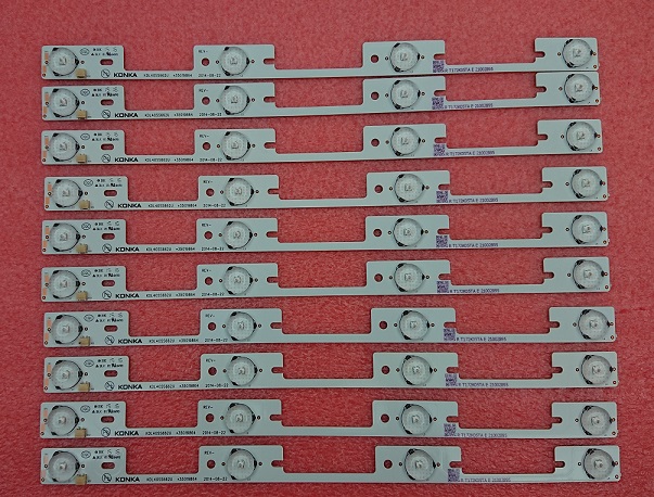 10 Pieces/lot LED strips for KONKA KDL40SS662U 35019864 4 LEDs 327mm