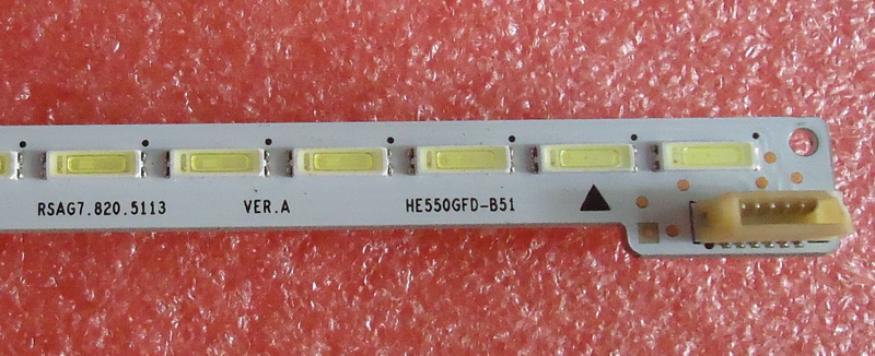 HE550GFD-B51(1100)PW1 LED strip RSAG7.820.5113 1119134-A 1PCS=78LED 675MM