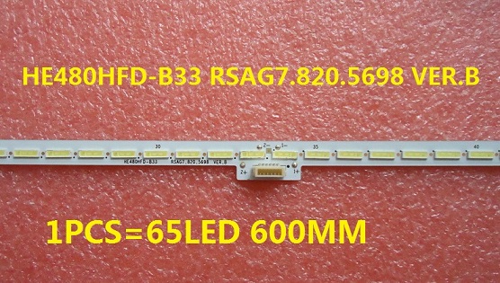 LED48K370 LED48EC510N LED strip HE480HFD-B33 RSAG7.820.5698 VER.B 1PCS=65LED 600MM