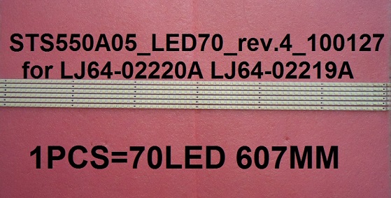 STS550A05-LED70-rev.4 STS550A05_LED70_rev.4_100127 for LJ64-02220A LJ64-02219A LTA550HJ03 1PCS=70LED