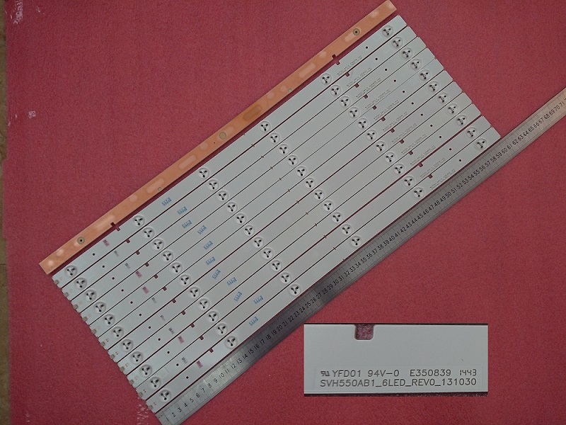 11 pcs/set LED55K20JD LED55EC290N LED strip SVH550AB1-6LED-REV0-131030 SVH550AB1_6LED_REV0_131030