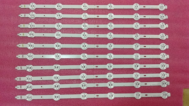 10 Pieces/lot LED strip SVS480A07_REV3_6LED_140124 6 LEDs 505mm SVS480A07-REV3-6LED-140124